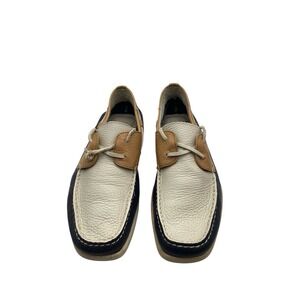 Tommy Bahama Shoes Mens 9.5M  Tan Brown Leather‎  Boat (3231men9)